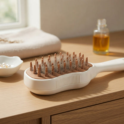 Pet Steam Grooming Brush for Gentle Coat Care